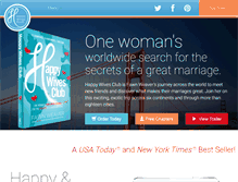 Tablet Screenshot of happywivesclubbook.com